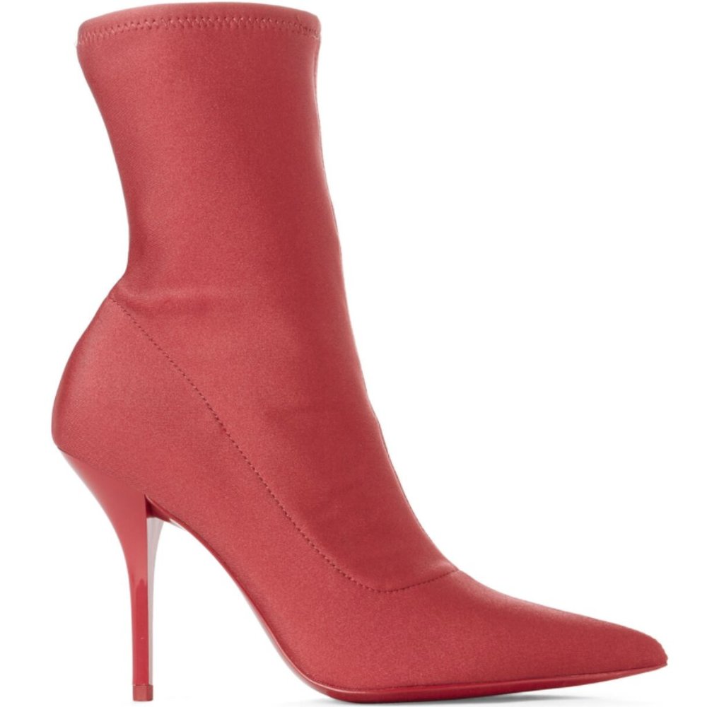 Calvin Klein Rose Mada Lycra Stretch Ankle Booties